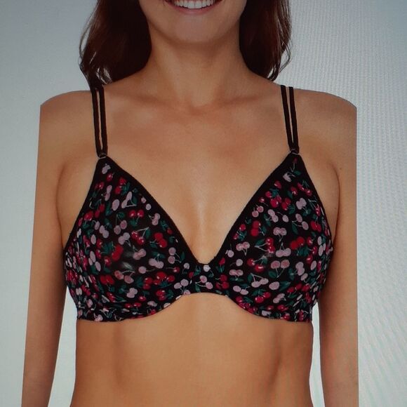 Cherry Theme Natural Shaping Bra New With Tags 40C - Picture 1 of 5